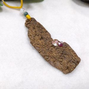 林建軍大師 祥龍獻瑞-天然沉香木『沉水級』藝品項鍊